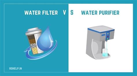 The Difference Between Water Filter And Purifier.